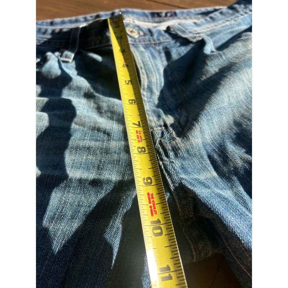 AG Adriano Goldschmied The Protege Straight Leg Men Jeans distressed Blue Denim - Picture 9 of 10